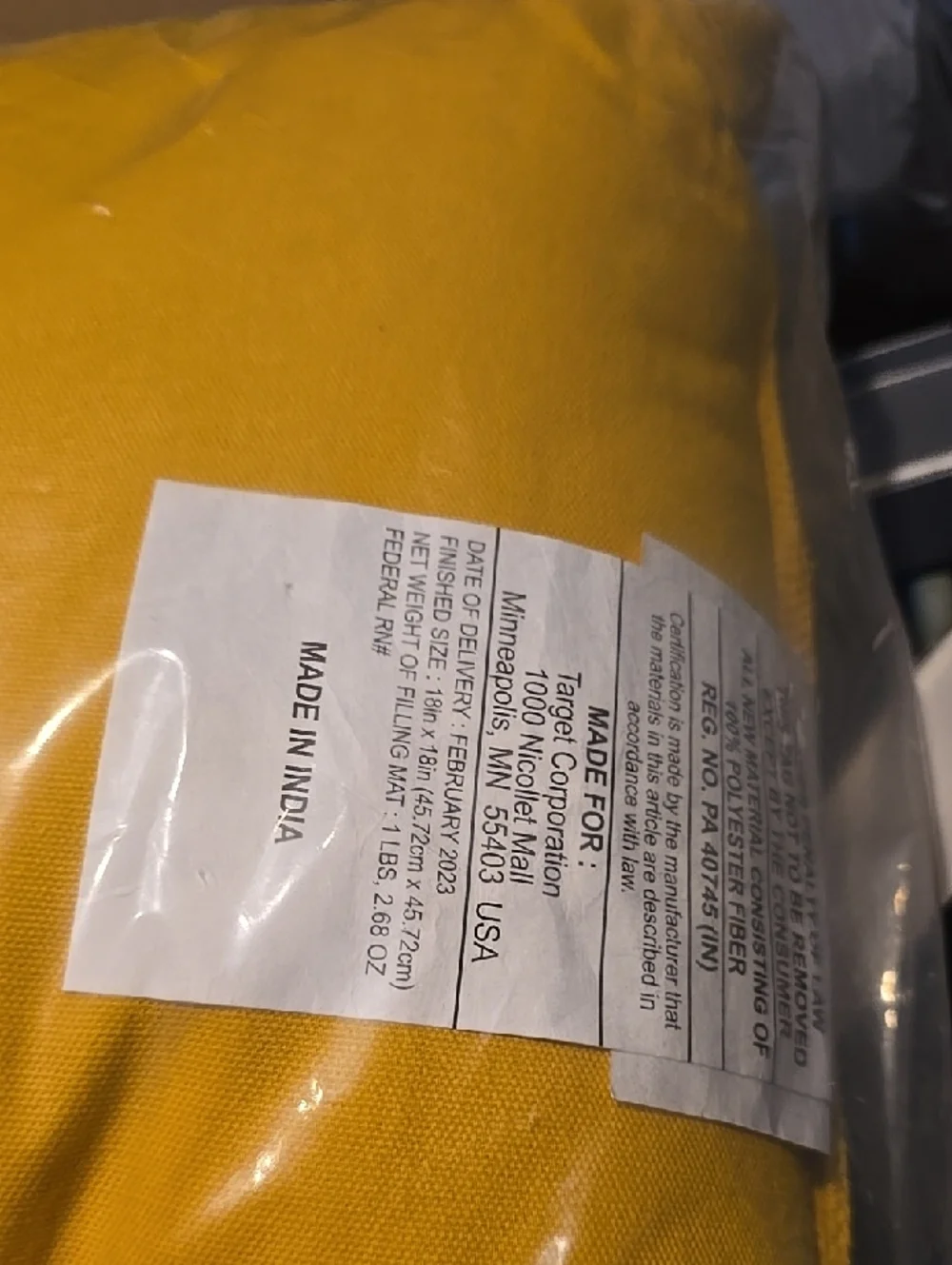 ❤️5/$25 New Bright Yellow Knit Throw Pillow - Vibrant Accent